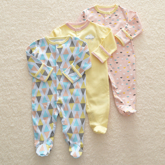 Newborn Baby Girl Onesies (Set of 3)